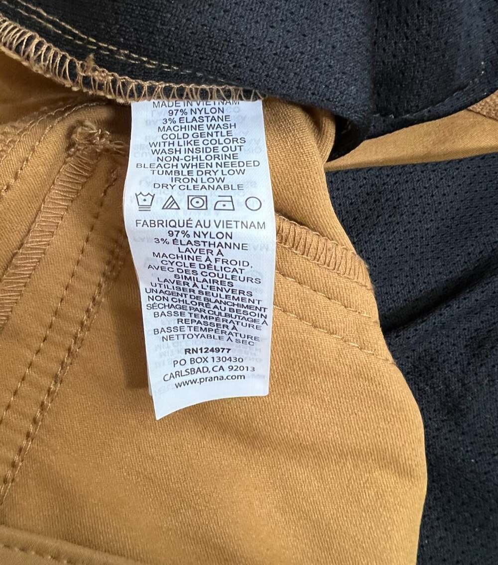 Prana Womens Halle Straight Leg Pant 14 Regular Earthbound Mustard Brown Hiking - Picture 8 of 10
